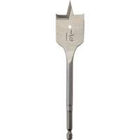 Flat Boring Bit, 1-1/4" Diameter, 1/4" Hex Shank, 6" Length Rideout Tool & Machine Inc.
