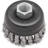 Knot Wire Cup Brush, 3" Dia. x 5/8"-11 Arbor VF916 | Rideout Tool & Machine Inc.