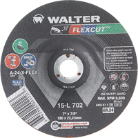 Flexcut Depressed Centre Grinding Wheels, 7", 24 Grit, Aluminum Oxide, 7/8", 8600 RPM, Type 29 Rideout Tool & Machine Inc.