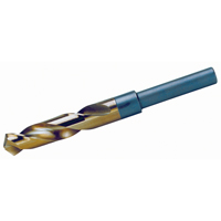 1/2" Reduced Round Shank Split Point Drill Bit, 1/2", Cobalt, 3-1/8" Flute, 118° Point WU021 | Rideout Tool & Machine Inc.
