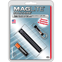 Solitaire&reg; Flashlights, Incandescent, 2 Lumens, AAA Batteries Rideout Tool & Machine Inc.