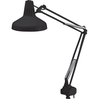 Heavy-duty Combination Task Light, 22/60 W, Fluorescent/Incandescent, 45" Neck, Black Rideout Tool & Machine Inc.