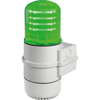 Streamline<sup>®</sup> Modular Multifunctional LED Beacons, Continuous/Flashing/Rotating, Green XE720 | Rideout Tool & Machine Inc.
