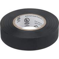 Electrical Tape, 19 mm (3/4") x 18 M (60'), Black, 7 mils XE890 | Rideout Tool & Machine Inc.