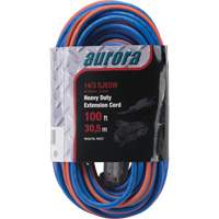 All-Weather TPE-Rubber Extension Cord with Light Indicator, SJEOW, 14/3 AWG, 13 A, 3 Outlet(s), 100' XH237 | Rideout Tool & Machine Inc.