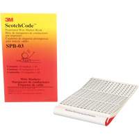 ScotchCode™ Pre-Printed Wire Marker Book XH305 | Rideout Tool & Machine Inc.