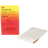 ScotchCode™ Pre-Printed Wire Marker Book XH306 | Rideout Tool & Machine Inc.