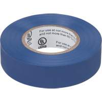 Electrical Tape, 19 mm (3/4") x 18 M (60'), Blue, 7 mils XH385 | Rideout Tool & Machine Inc.