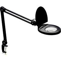 Lampe loupe ajustable, Dioptrie 5, Ampoule DEL, Bras de 47", Pinces serre-joints, Noir Rideout Tool & Machine Inc.