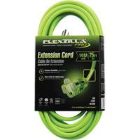 Flexzilla&reg; Pro Industrial Extension Cord, All-Weather, SJTW, 14/3 AWG, 15 A, 25' Rideout Tool & Machine Inc.