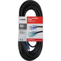 All-Rubber™ Outdoor Extension Cord, SJOOW, 14/3 AWG, 15 A, 50' XI525 | Rideout Tool & Machine Inc.
