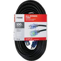 All-Rubber™ Outdoor Extension Cord, SJOOW, 14/3 AWG, 15 A, 100' XI526 | Rideout Tool & Machine Inc.