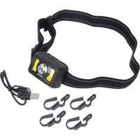 Headlamp, LED, 350 Lumens, 2 Hrs. Run Time, Rechargeable Batteries XI801 | Rideout Tool & Machine Inc.