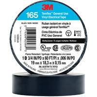 Temflex™ General Use Vinyl Electrical Tape 165, 19 mm (3/4") x 18 M (60'), Black, 6 mils XI861 | Rideout Tool & Machine Inc.