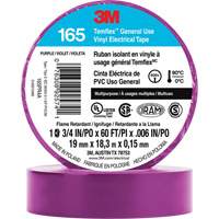 Temflex™ General Use Vinyl Electrical Tape 165, 19 mm (3/4") x 18 M (60'), Purple, 6 mils XI870 | Rideout Tool & Machine Inc.