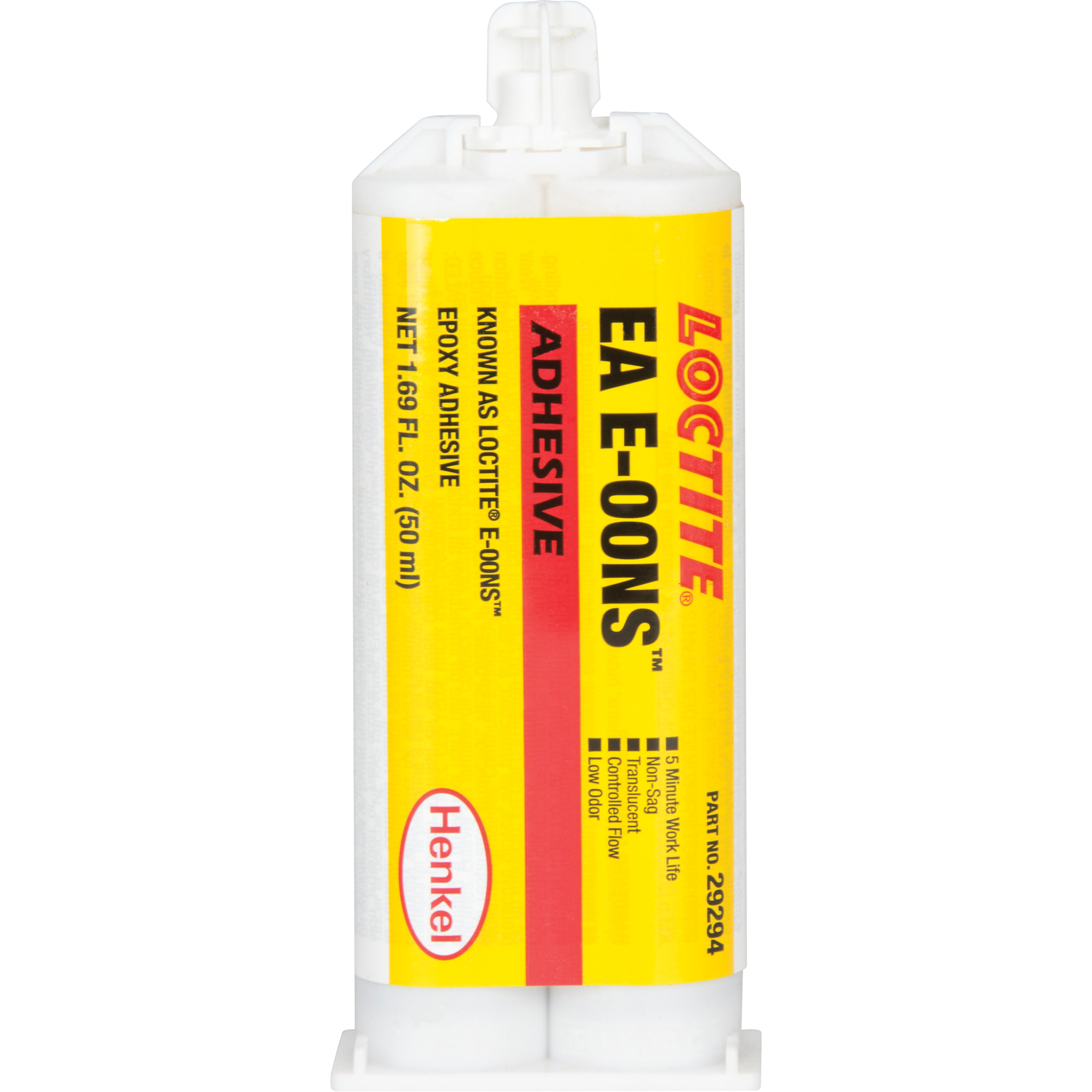 Loctite EA E00NS Epoxy Adhesive, TwoPart, Dual Cartridge, 50 ml