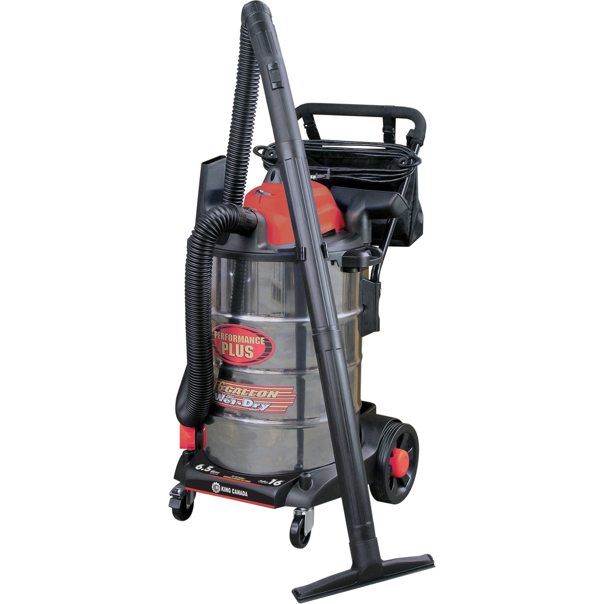 King Canada Vacuum, WetDry, 6.5 HP, 16 US Gal.(60 Litres) Rideout Tool & Machine Inc.
